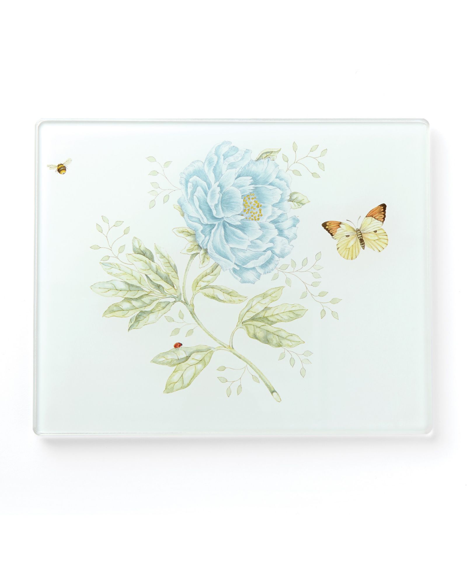 Lenox Butterfly Meadow, стеклянная доска для еды, малая