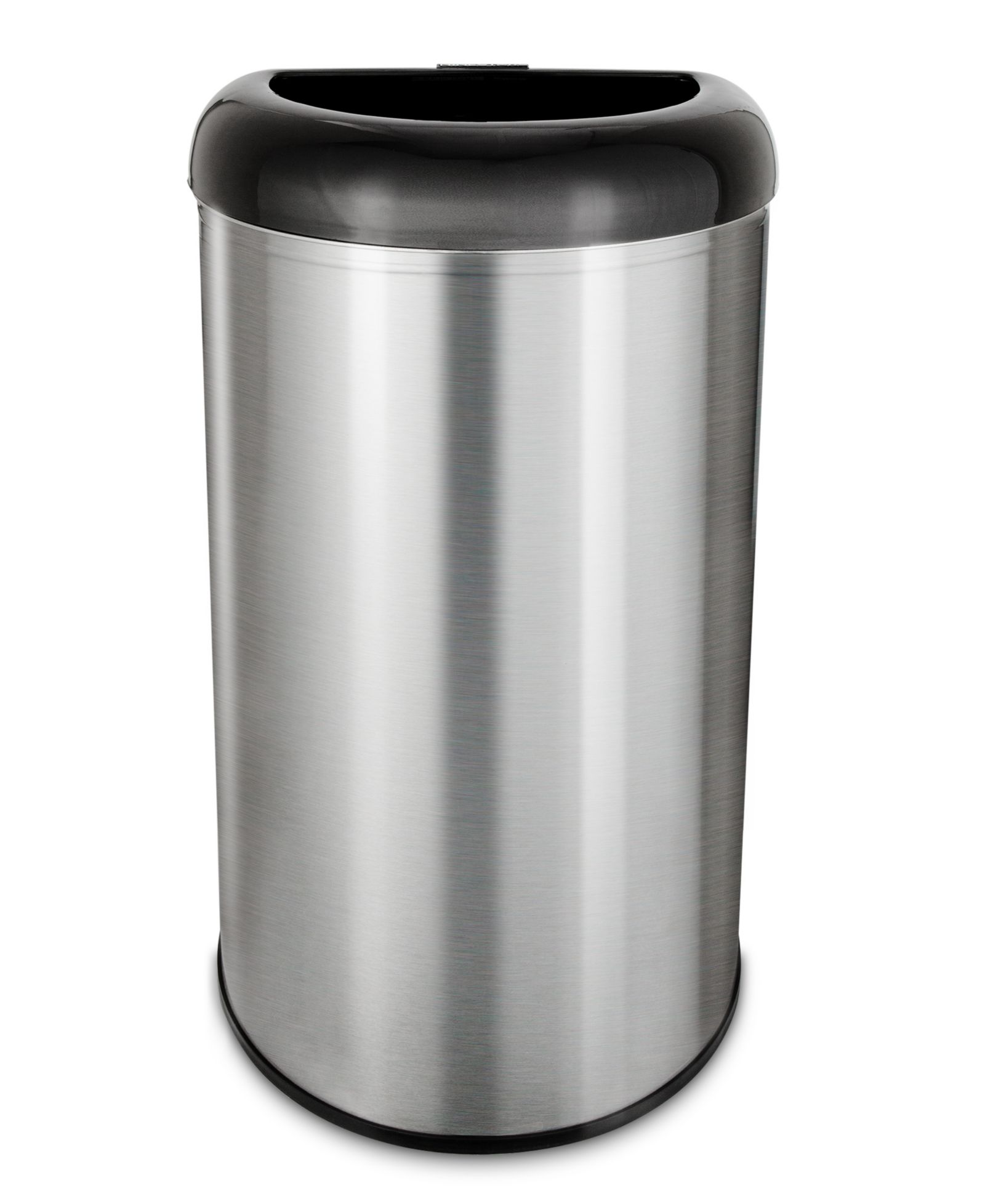 NINESTARS Open Top Commercial Trash Can, 13 Gal 50L, Stainless Steel