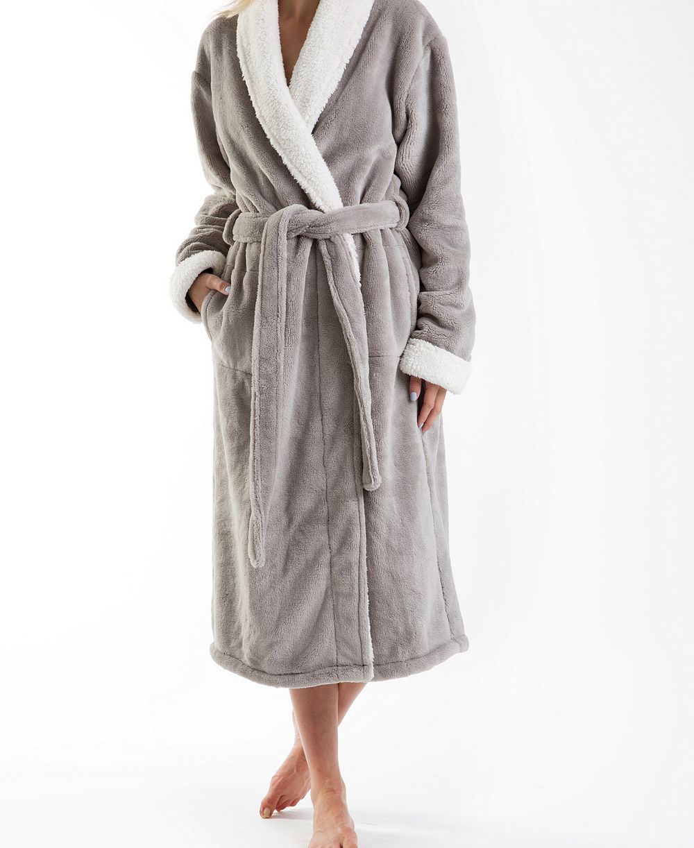 Pure Fiber Keila Sherpa Fleece Robe