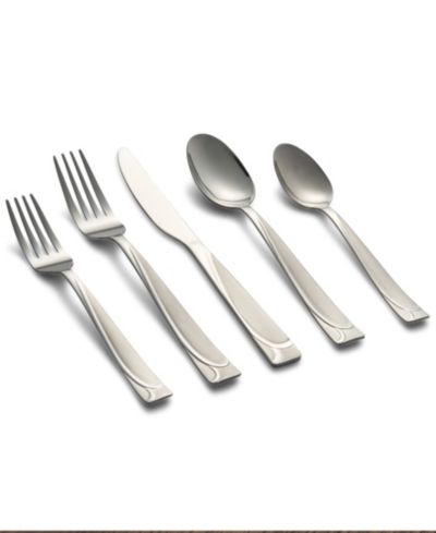 Cambridge Silversmiths Mena Frost столовый набор из 40 предметов с хромированным буфетом, на 8 персон