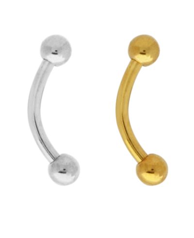 Серьги Bodifine Stainless Steel Set of 2 Colors Eyebrow Bars