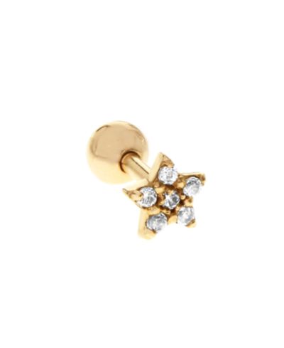 Серьга-пусет для трагуса Bodifine 10K Gold CZ Star, Rhona Sutton