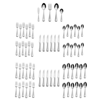 Mikasa Virtuoso Frost 65 Pc. Flatware Set, Service for 12