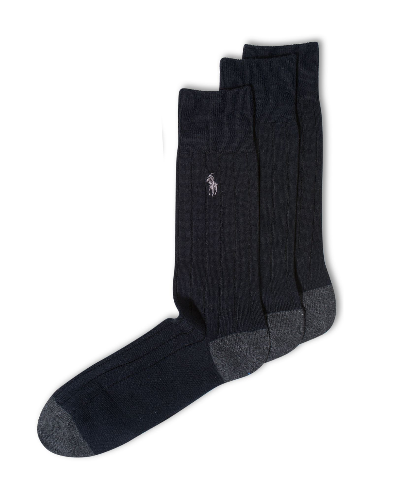 Polo Ralph Lauren Мужские хлопковые носки Soft Touch Rib 3 шт.