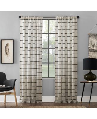 Тюль Clean Window Twill Stripe Anti-Dust Linen Blend Sheer