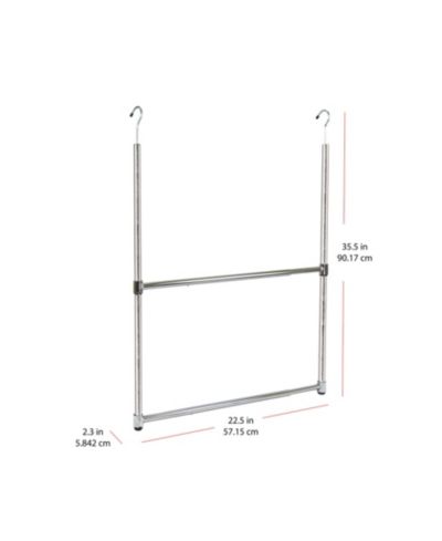 Штанга для вешалок Oceanstar 2-Tier Portable Adjustable Closet Hanger Rod, Chrome