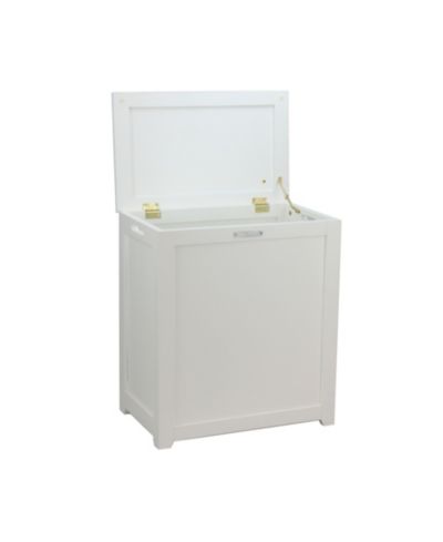Oceanstar Storage Laundry Hamper, White