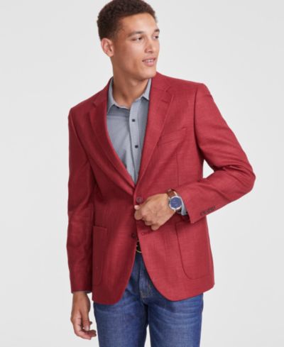 Nautica Men's Modern-Fit Active Stretch Structure Weave Sport Coat