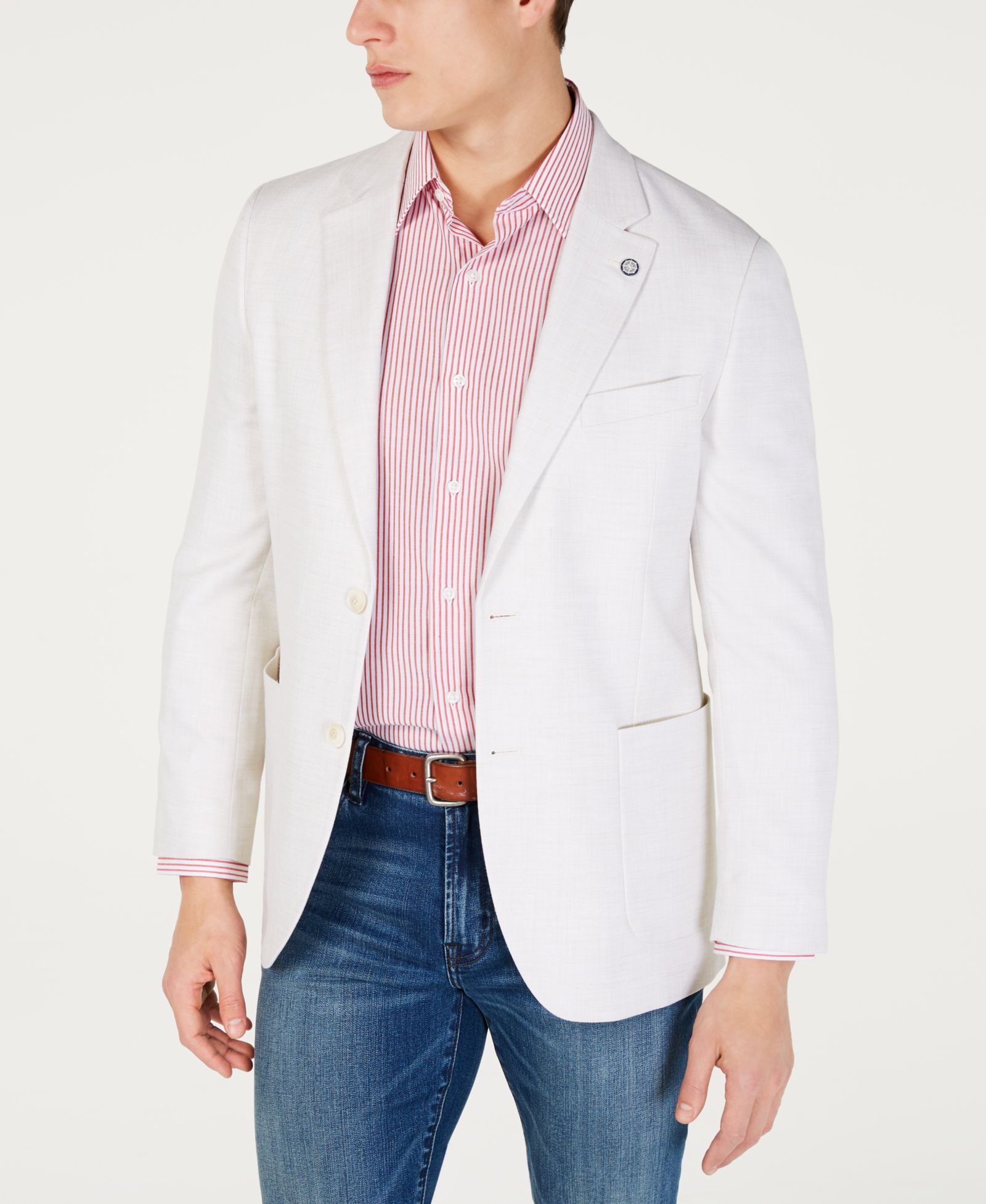 Nautica Men's Modern-Fit Active Stretch Structure Weave Sport Coat