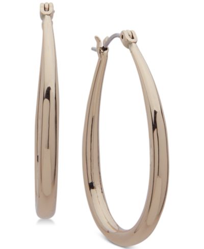 Серьги-кольца Lauren Ralph Lauren Elongated Small Hoop, 1"