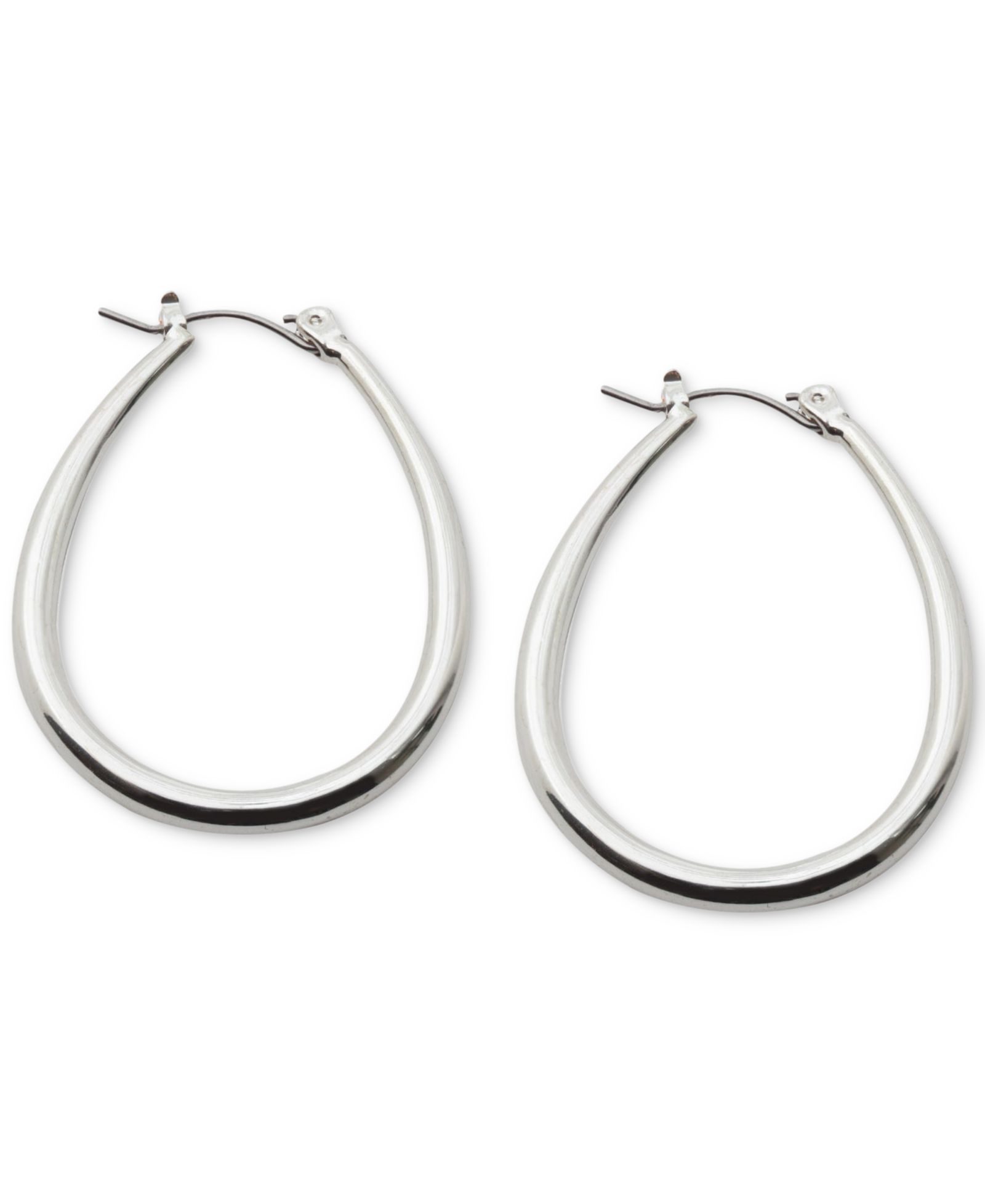 Серьги-кольца Lauren Ralph Lauren Elongated Small Hoop, 1"