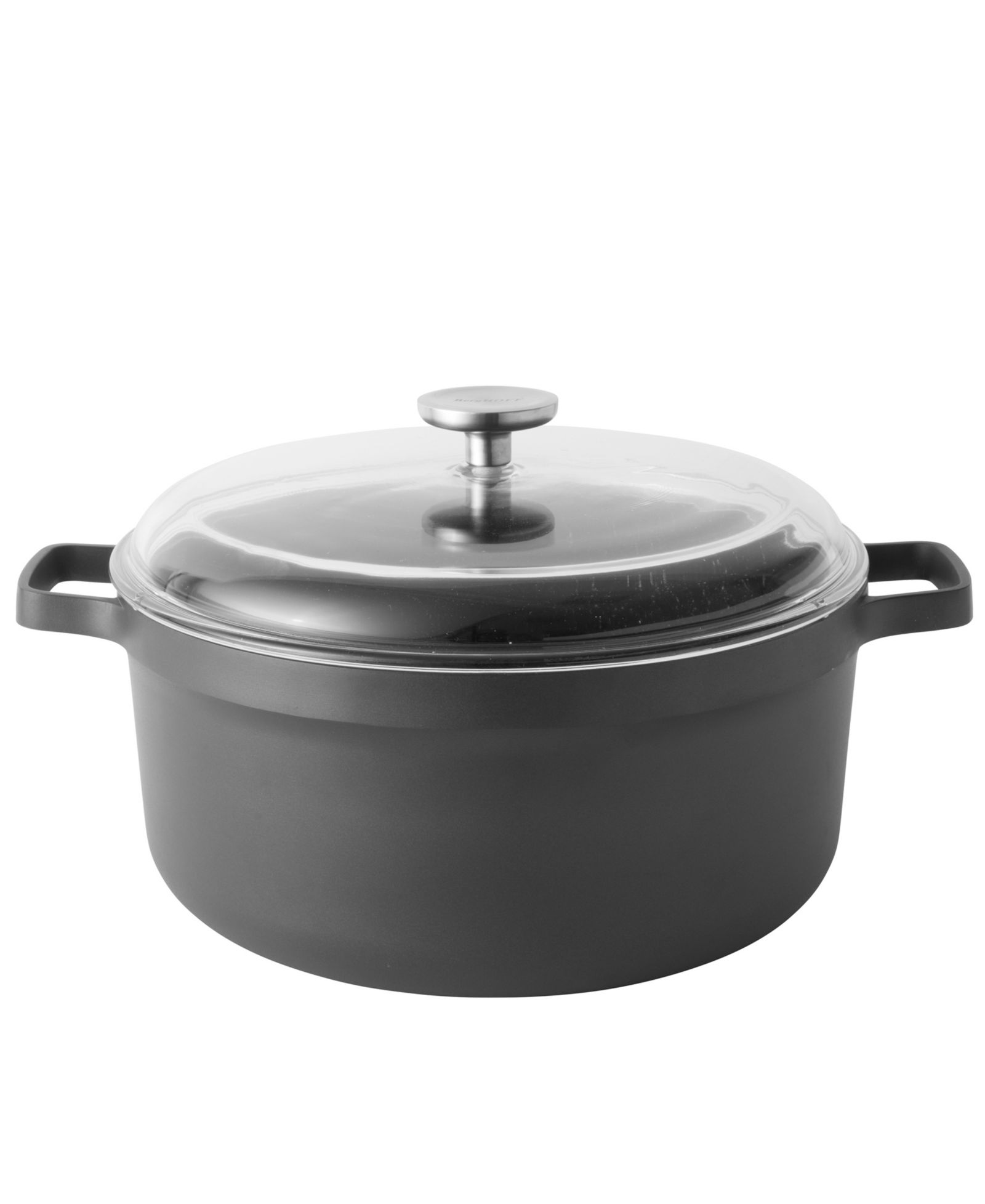 Кастрюля BergHOFF GEM 11" с антипригарным покрытием, 7.7Qt., Black, Glass Lid