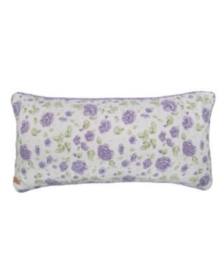 American Heritage Textiles Lavender Rose Decorative Pillow, 11" x 22"