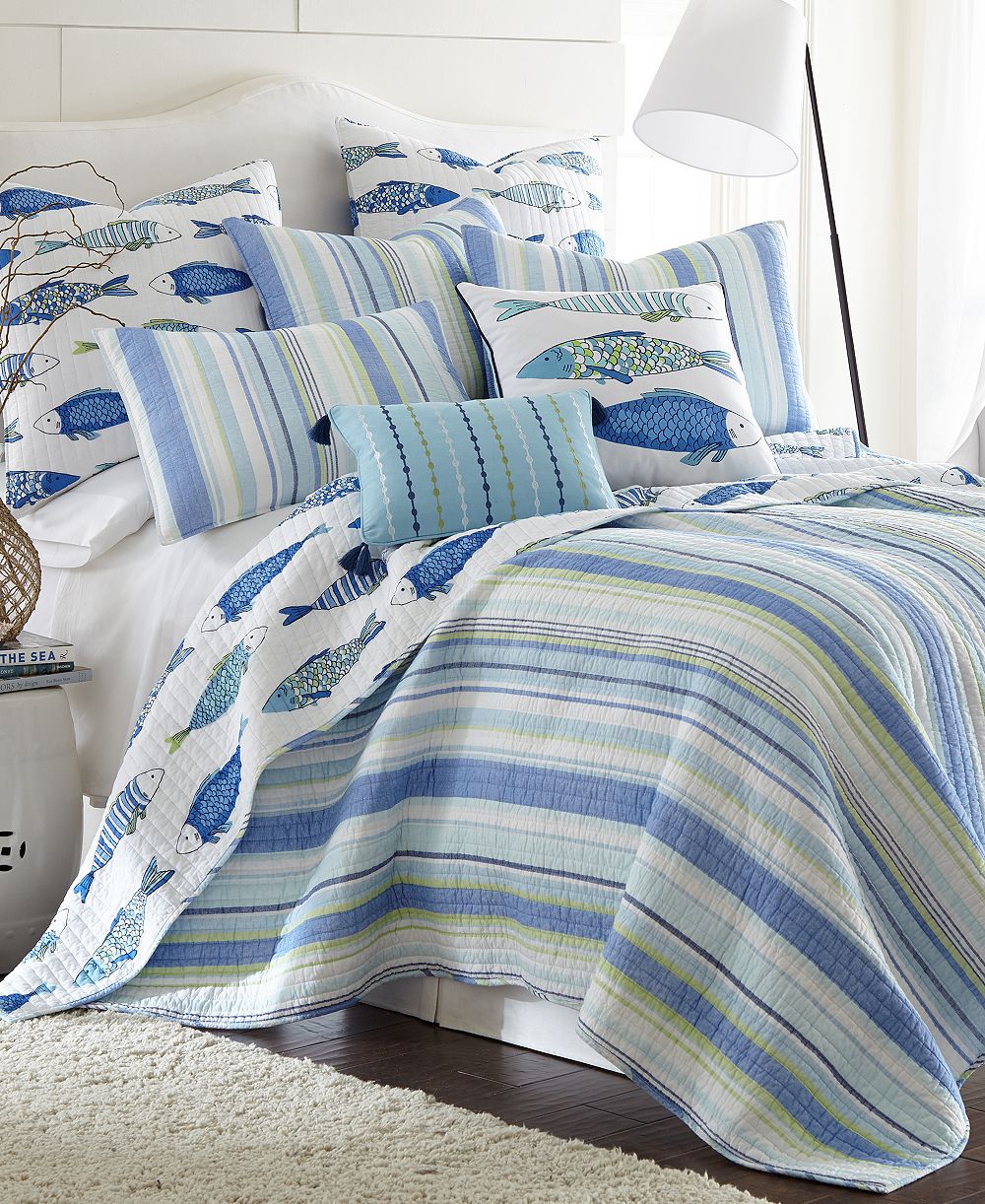 Комплект из 3 элементов Levtex Home Catalina Coastal Reversible Quilt, King