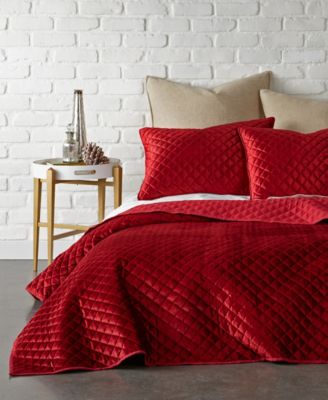 Levtex Home Red Velvet Quilted Diamond 2-Pc. Quilt Set, Twin