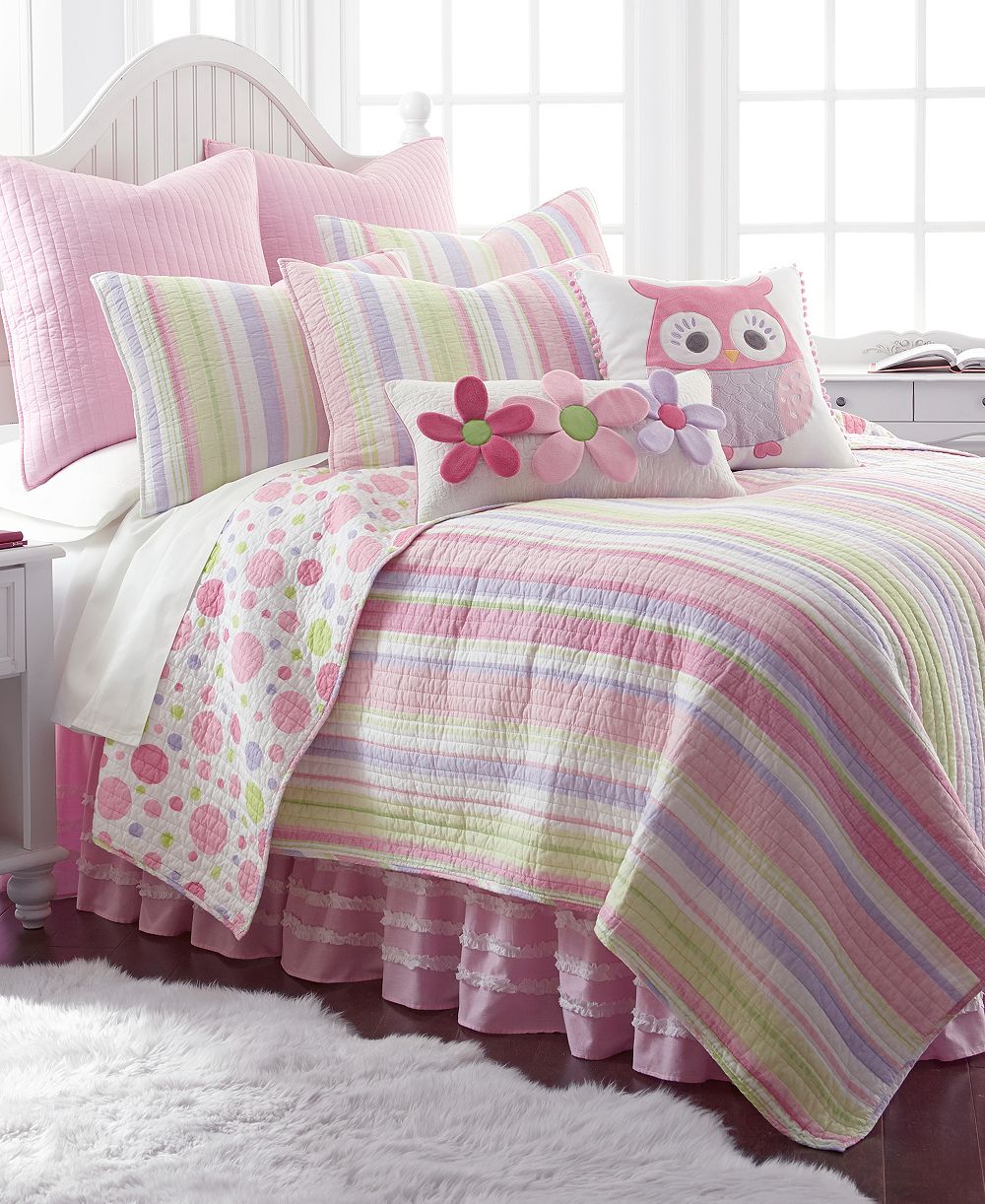 Комплект из 2 стеганых покрывал Levtex Home Merrill Stripe, Twin