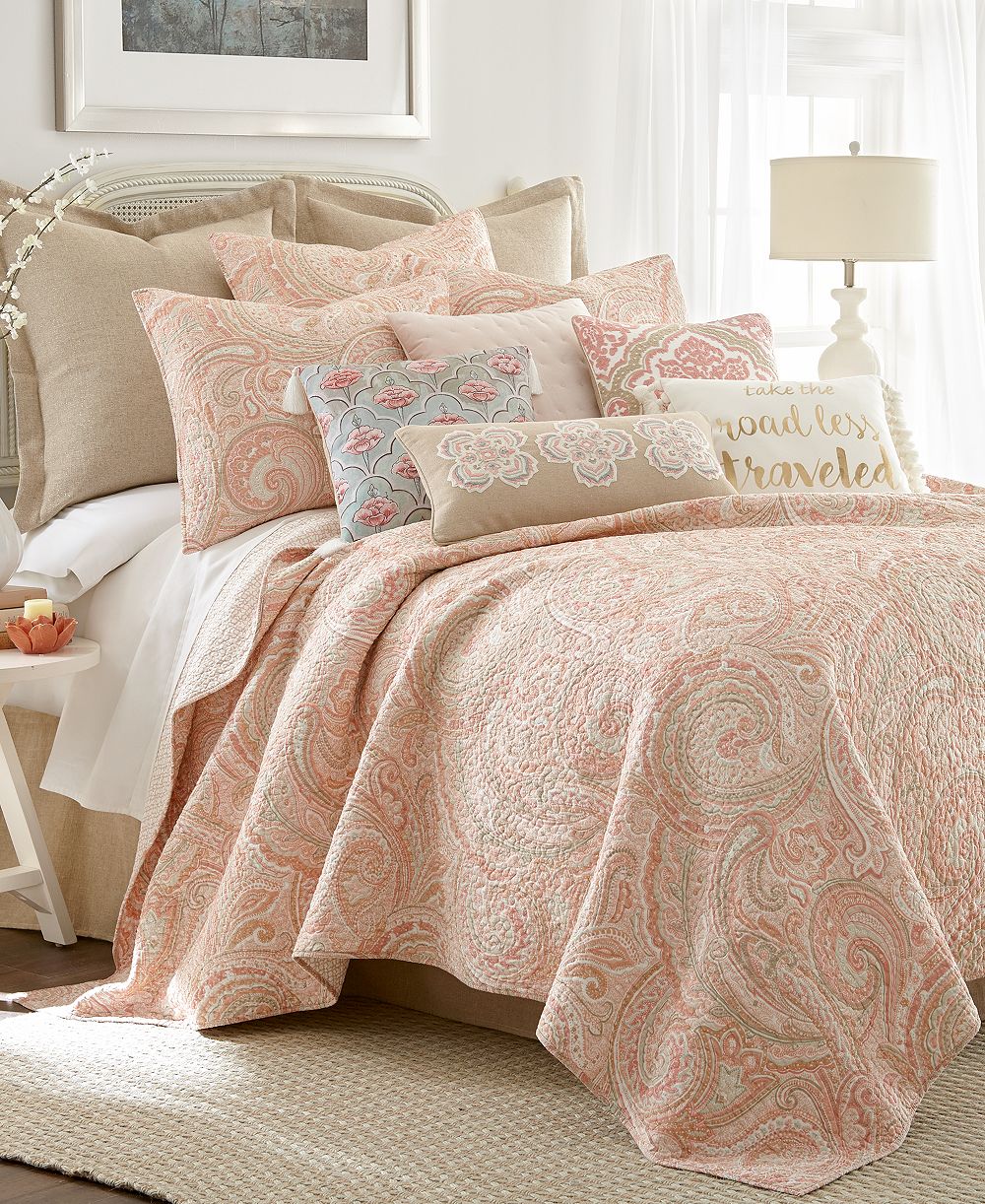 Комплект из 2 предметов Levtex Home Spruce Paisley Reversible Quilt Twin