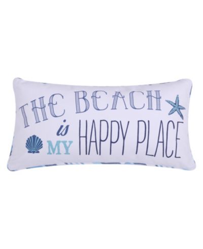 Декоративная подушка Levtex Beach Happy Place 12" x 24"