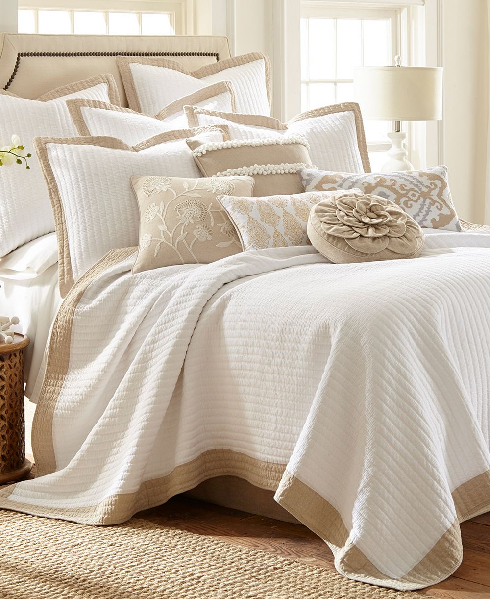 Levtex Home Adobe Border Trim Oversized 3-Pc. Quilt Set, Full/Queen