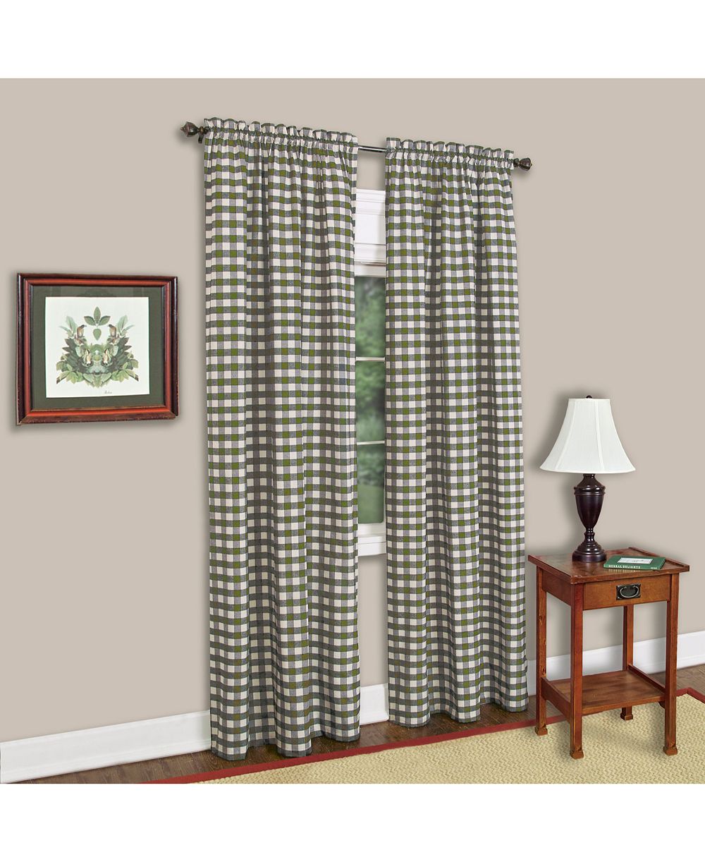 Achim Buffalo Check Window Panel, 42" x 63"