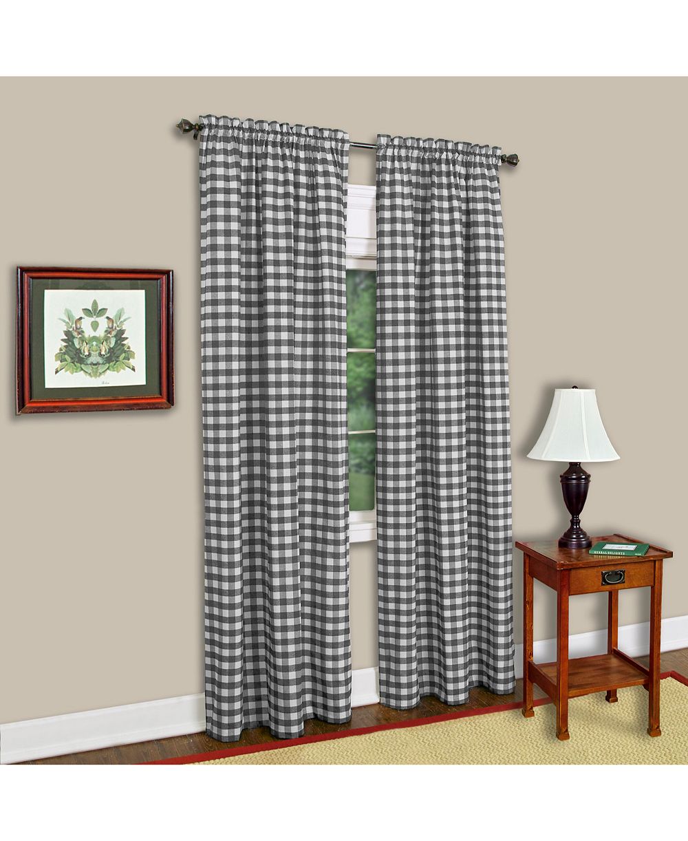 Achim Buffalo Check Window Panel, 42" x 84"