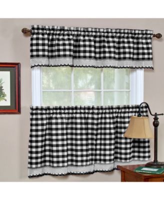 Achim Buffalo Check Window Tier Pair, 58" x 24"