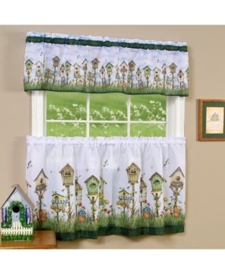 Achim Home Sweet Home Tier & Valance Set, 58" x 36"