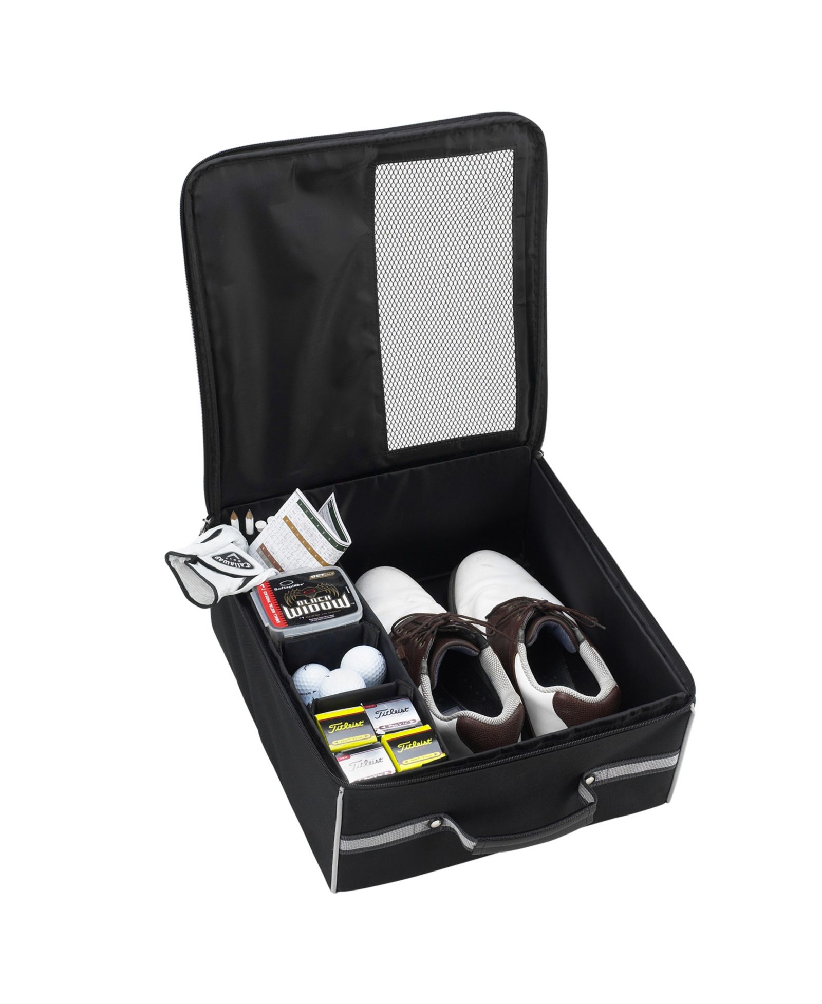 Picnic at Ascot Golf Trunk Organizer with Mesh Panel, Zip Closure, Outer Pocket