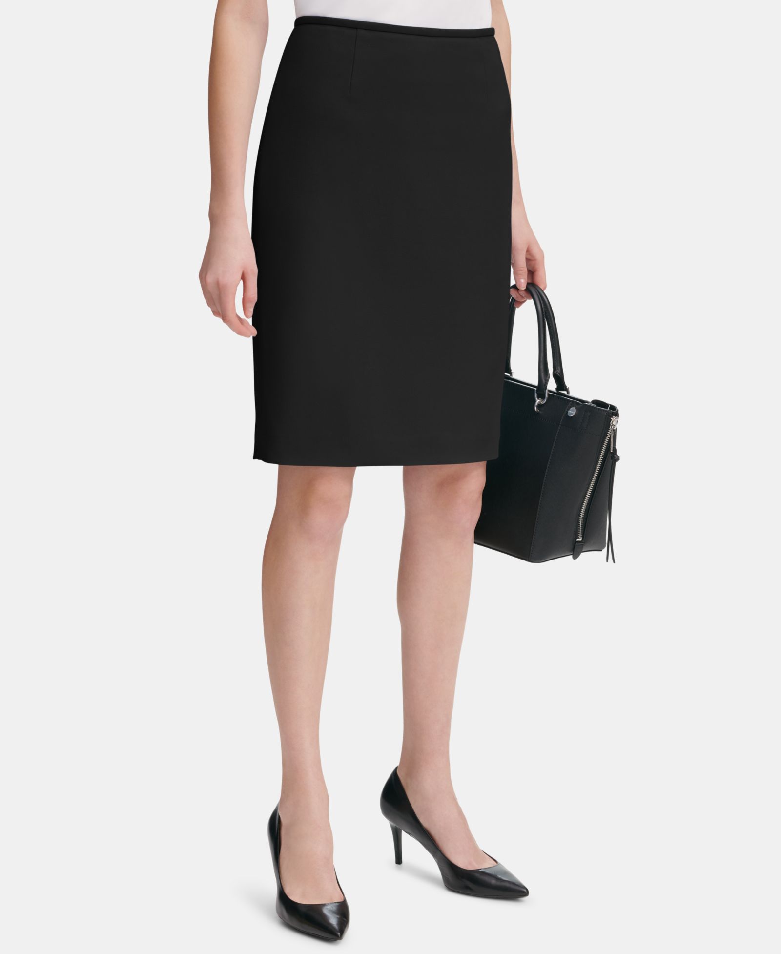 Calvin Klein Women's Scuba Crepe Pencil Skirt