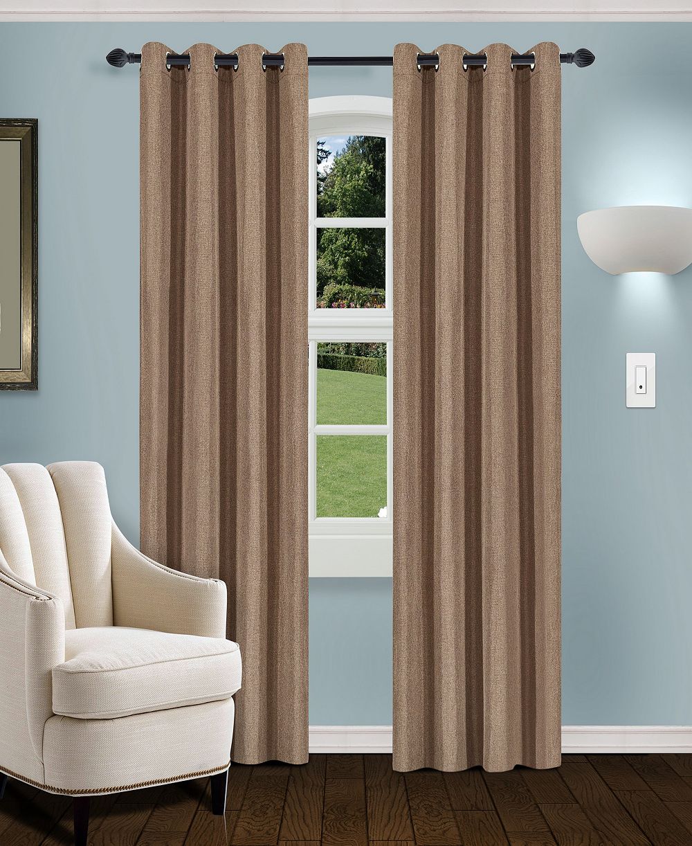 Комплект из 2-х штор Superior Linen Room Darkening, 52" x 63"