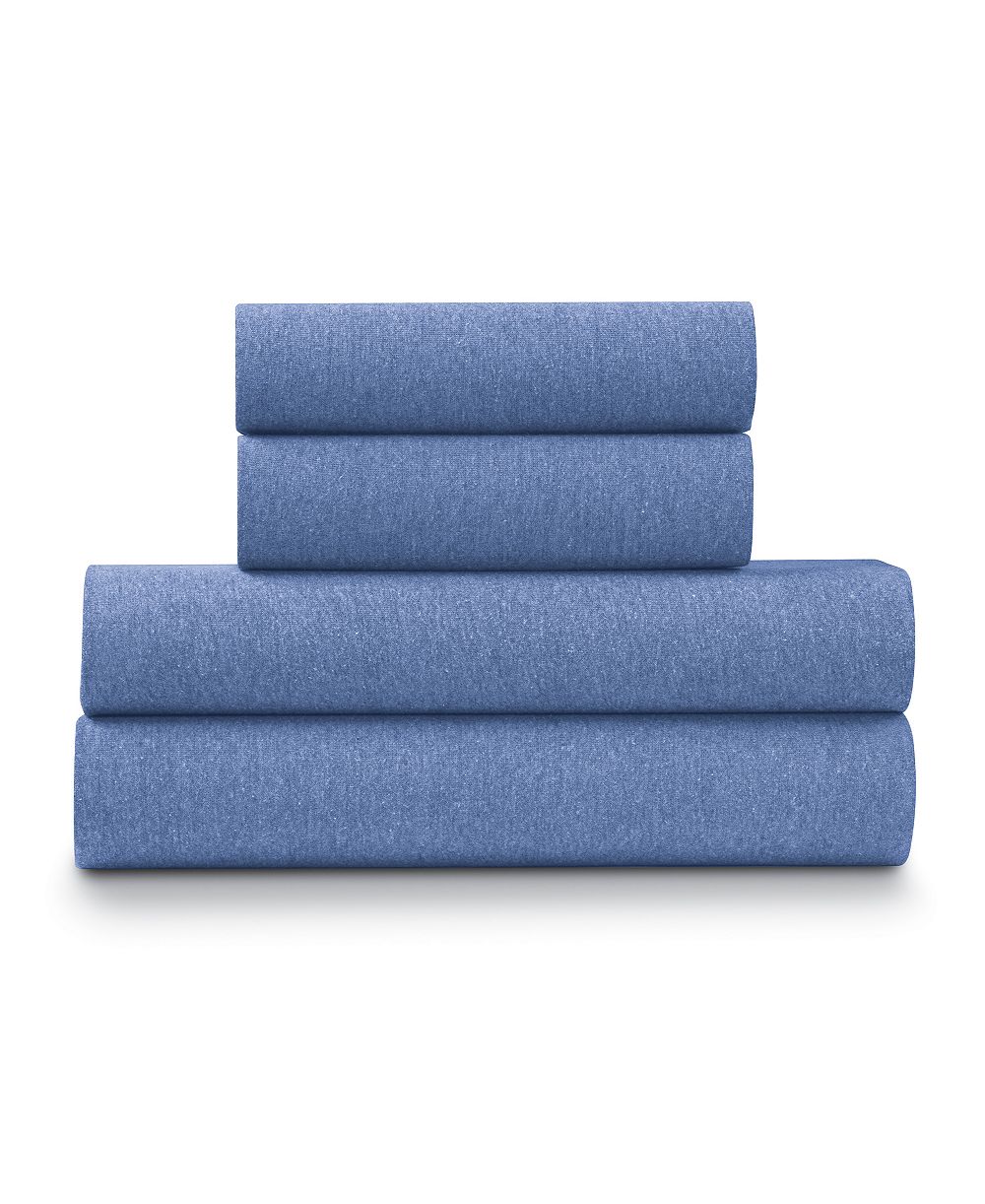 Ella Jayne Soft Heather Jersey Knit 4-Pc. Sheet Set, Queen
