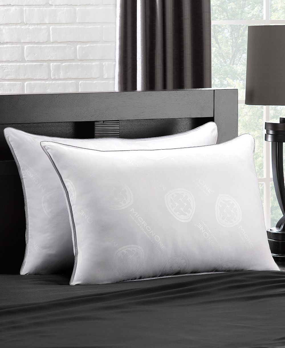 Ella Jayne MicronOne Allergen-Free Down Alternative Medium Density 2-Pack Pillow, Queen