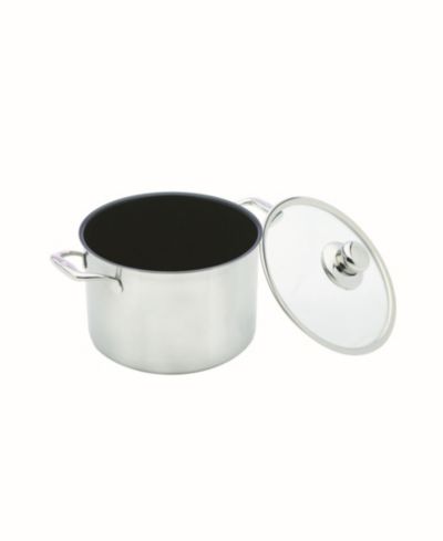 Swiss Diamond Nonstick Clad Stock Pot w/ Lid - 9.5" , 7.9 QT.