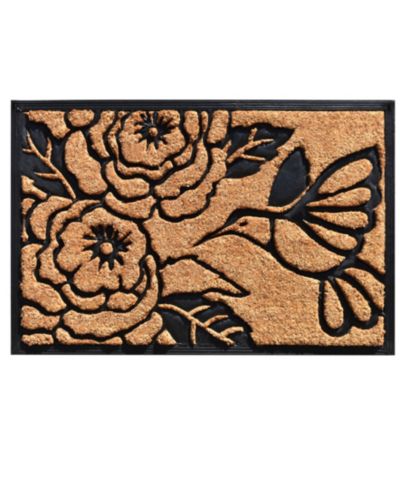 Home & More Коврик для двери Hummingbird Haven Coir/Rubber