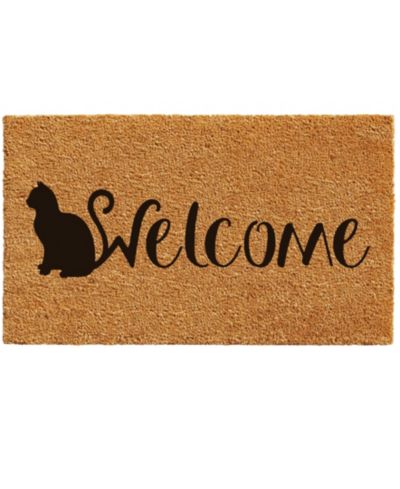 Home & More Коврик для двери Feline Welcome, 17" x 29"