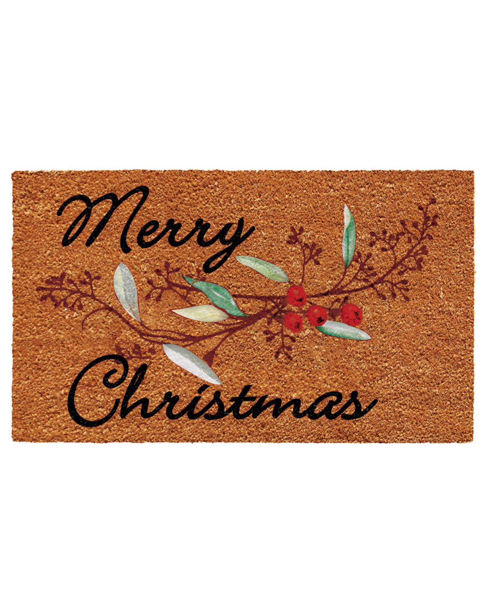 Home & More коврик для двери Merry Christmas Berries, 17" x 29"