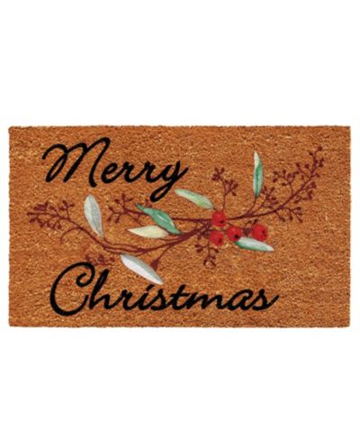 Home & More коврик для двери Merry Christmas Berries, 17" x 29"