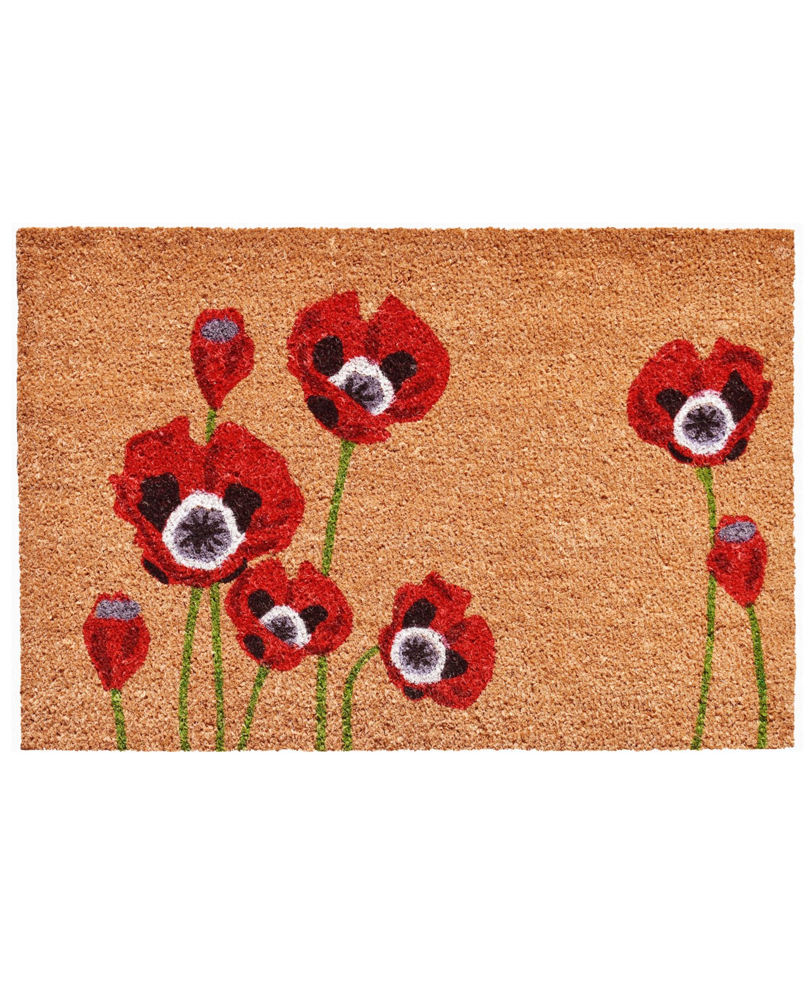 Коврик для ног Home & More с красными маками, 24" x 36"