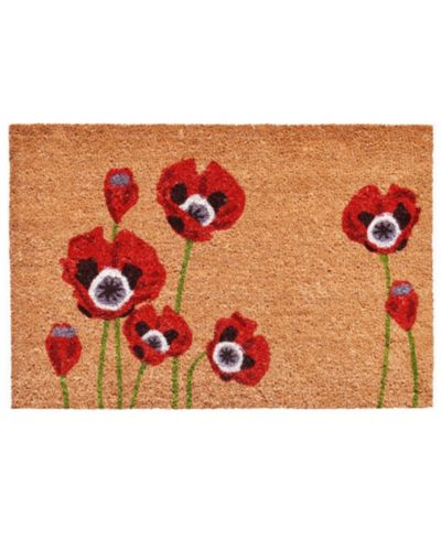 Коврик для ног Home & More с красными маками, 24" x 36"
