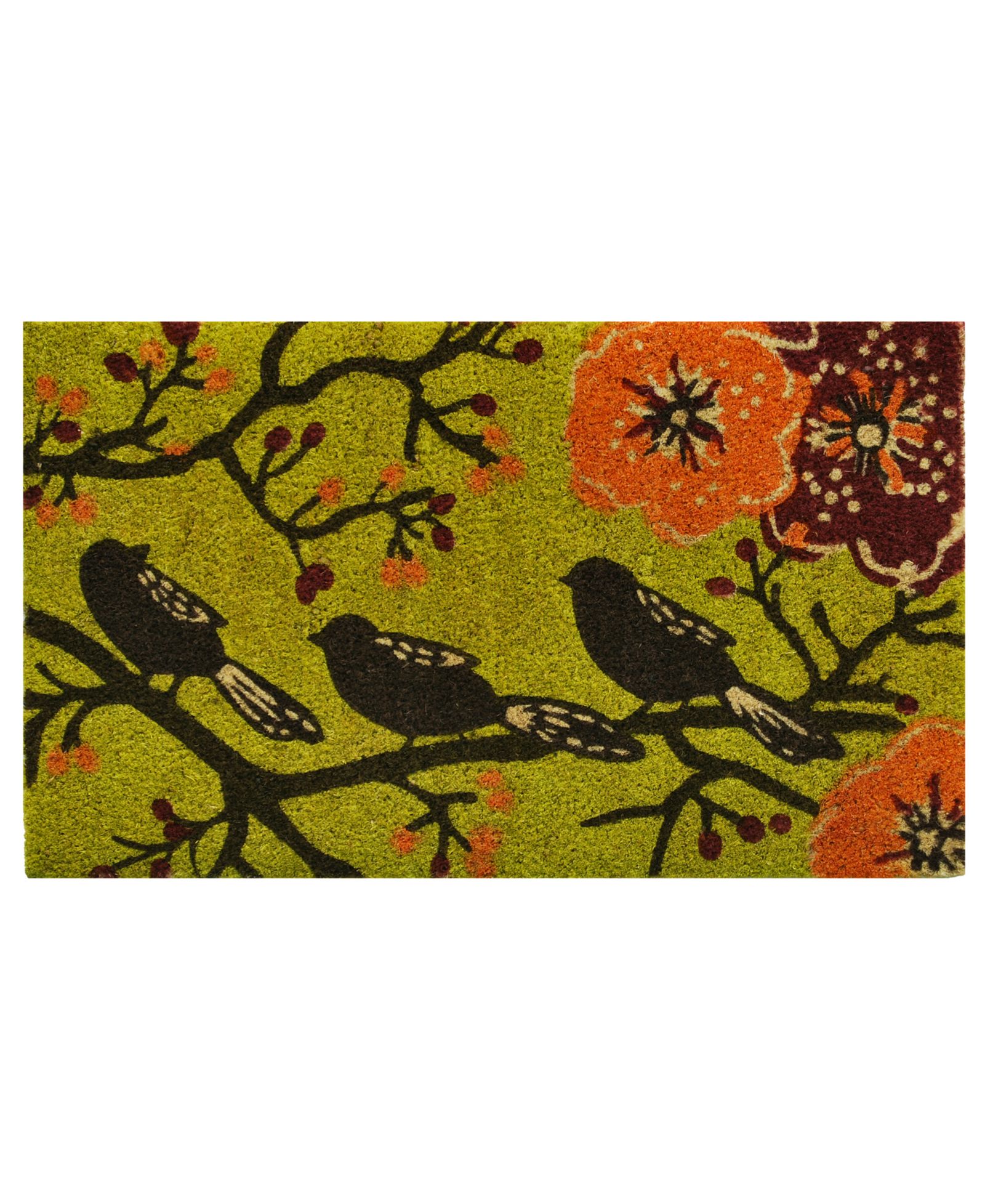 Коврик для ног Home & More Birds in a Tree Coir/Vinyl, 17" x 29"