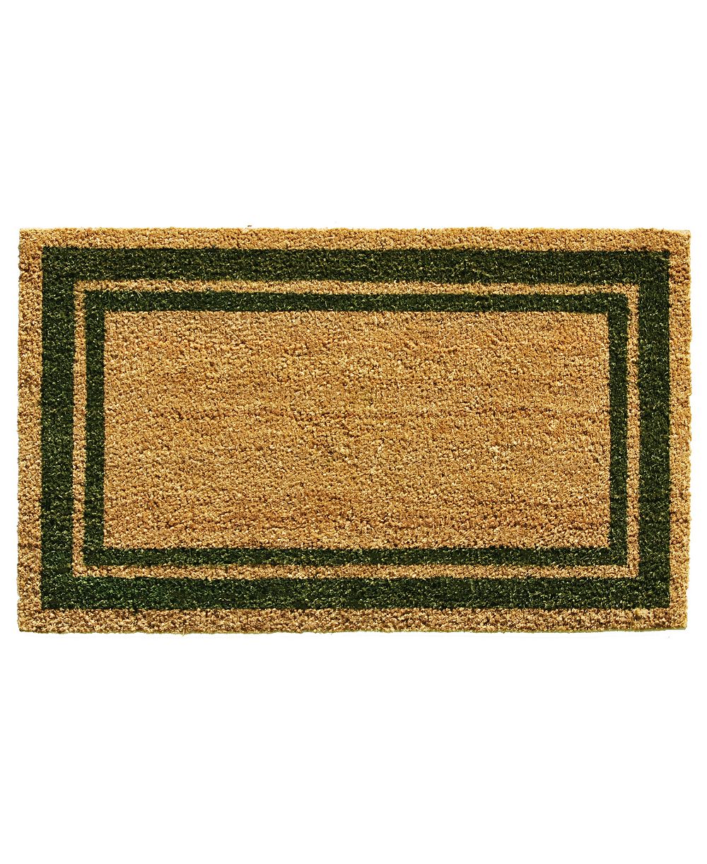 Home & More Border Natural Coir/Vinyl Doormat, 18" x 30"