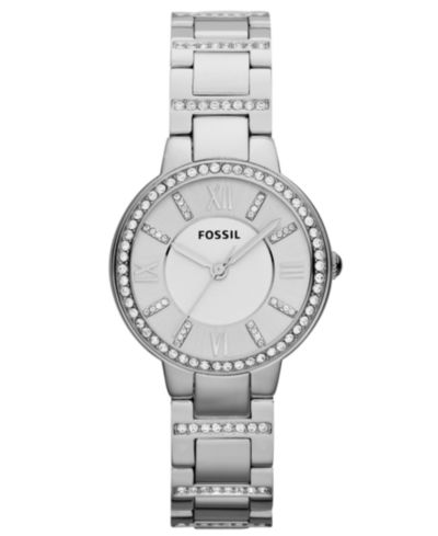 Fossil Женские наручные часы Virginia из нержавеющей стали 30mm ES3282