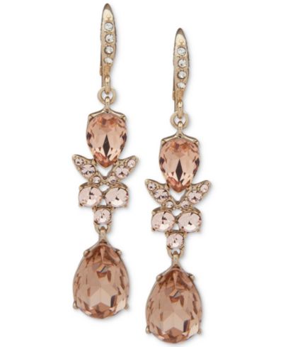 Givenchy Серьги Crystal Double Drop Earrings