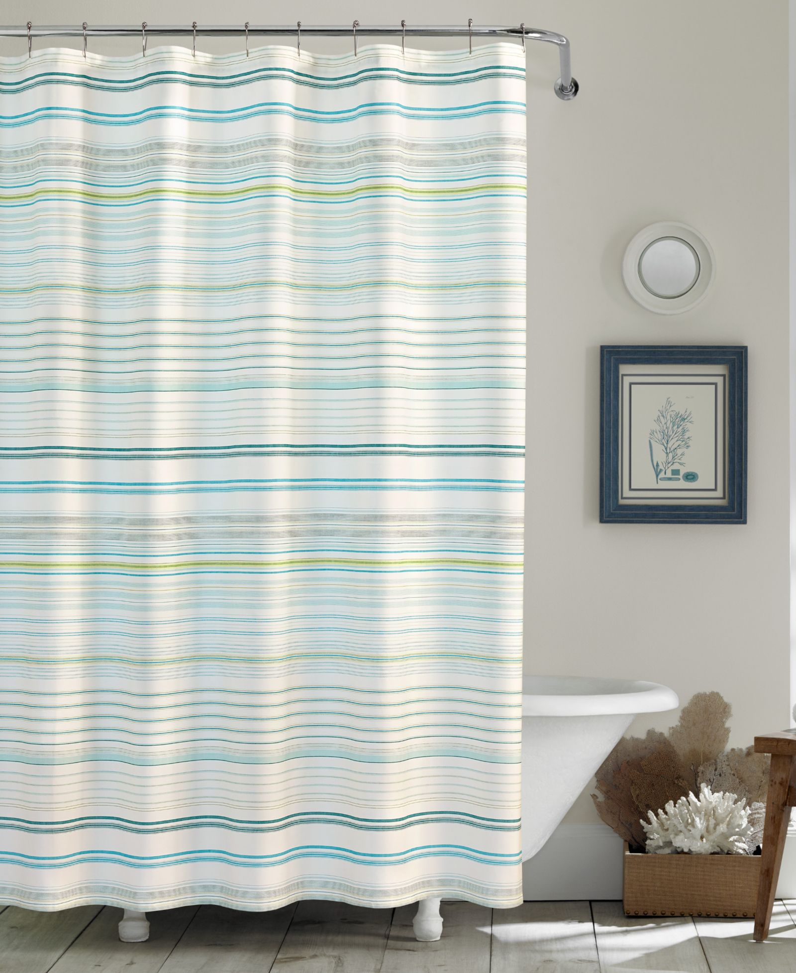 Штора для душа Tommy Bahama Home La Scala Breezer Cotton, 72" x 72"