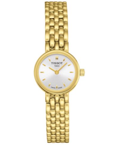 Женские часы Tissot T-Lady Lovely, золото PVD, сталь, 19.5mm
