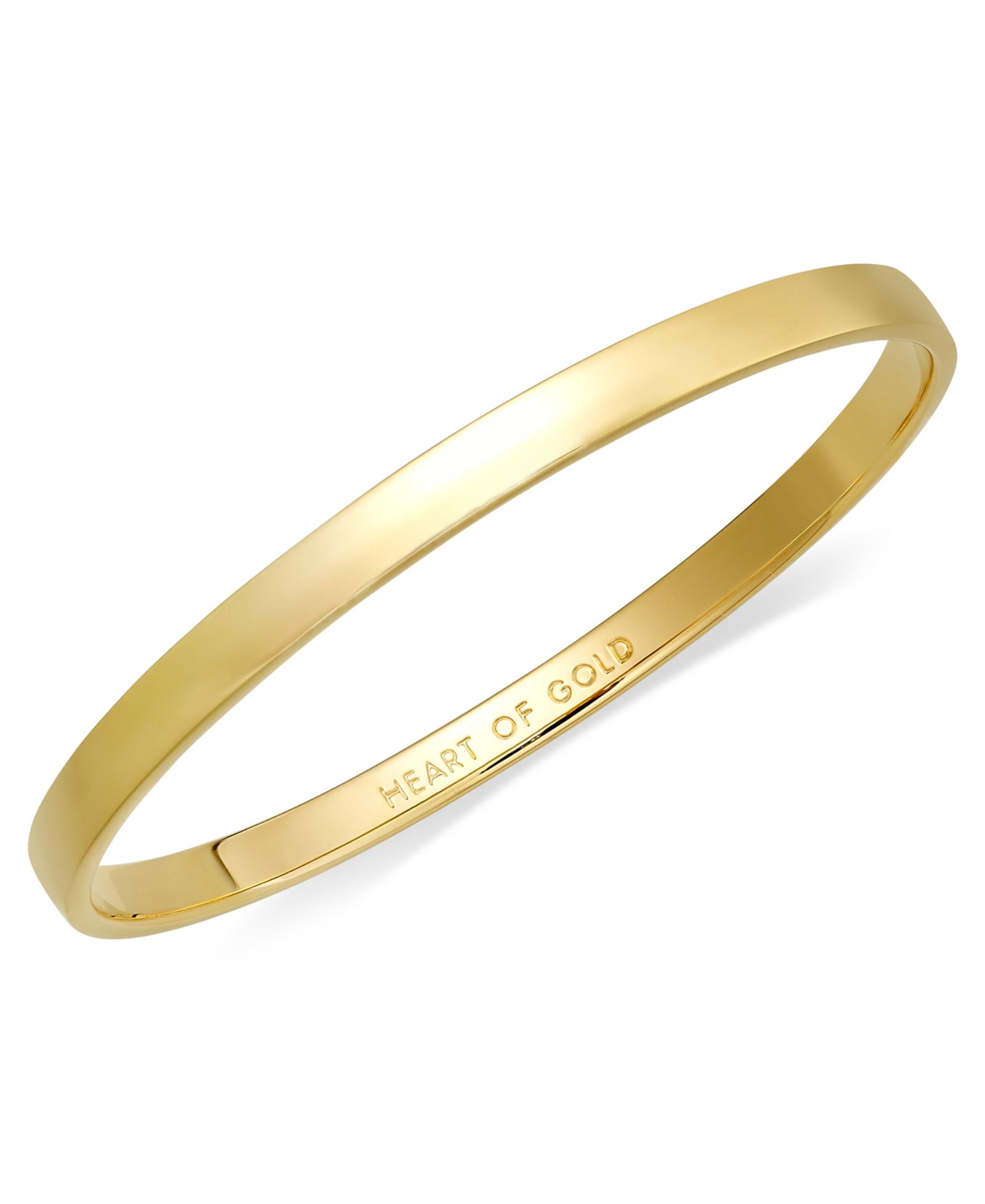 Браслет Kate Spade New York, золотое напыление 12k Heart of Gold Idiom Bangle Bracelet