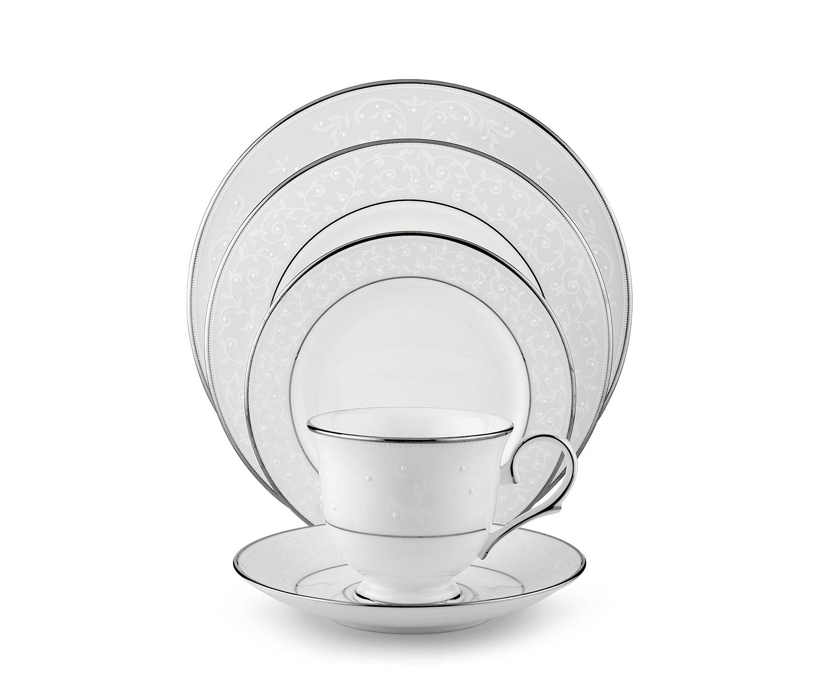 Lenox Dinnerware, Opal Innocence 5 Piece Place Setting