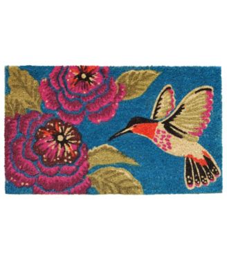 Home & More Коврик для двери Hummingbird Delight из кокосового волокна/винила, 17" x 29"