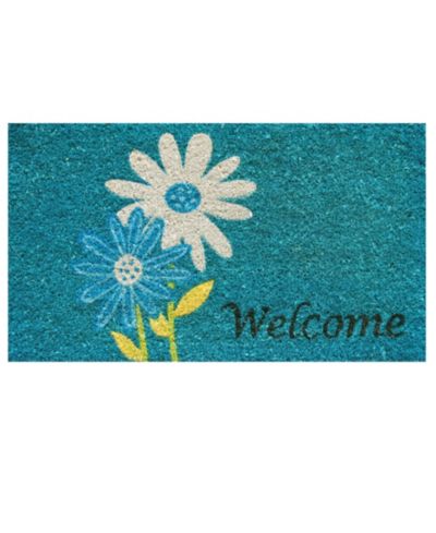 Home & More Коврик для двери Daisy Welcome, 17" x 29"