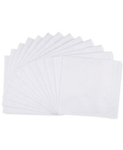 Набор платков Club Room Men’s 13-Pc. White Border-Stripe